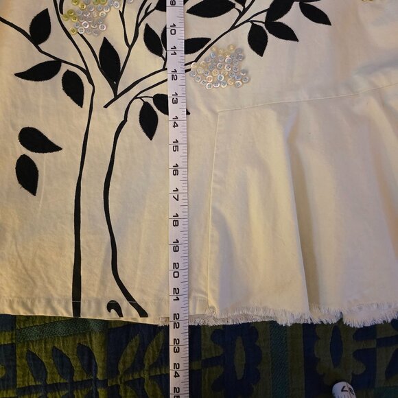 Anthropologie Odille Button Floral Skirt Size 6 - Picture 4 of 9